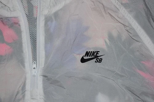 Nike SB Paradise Pullover Windbreaker Jacket Floral Mesh Mens LG image 3