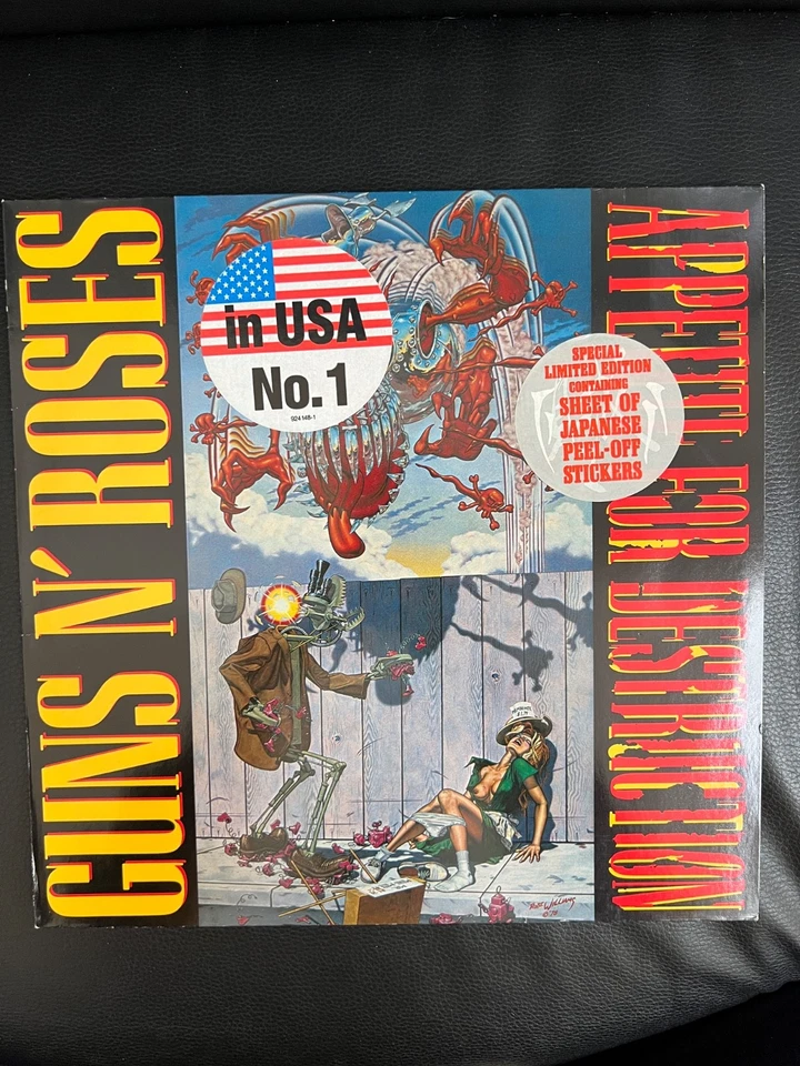 GUNS'N'ROSES/Appetite for destruction-LP-Vinyl :NM / Cover:VG++/w.STICKER! - Bild 2 von 4