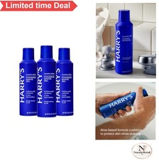 Foaming Shave Gel for Men with Aloe Hyaluronic Acid 6.7 oz 3 Pack Smooth