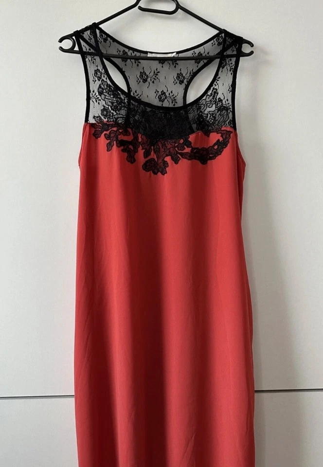 Damen Kleid Schwarz Rot mit Spitze See U Soon Gr.XL, ungetragen Abendkleid - Bild 4 von 4