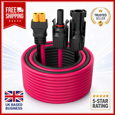 Solar to XT60 Extension Cable 12AWG 30A Adapter for Solar Panel Charger UK