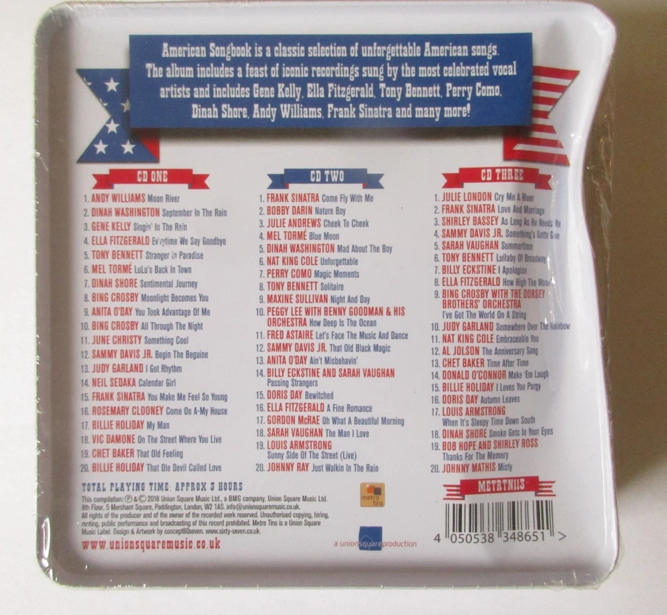 American Songbook (Lim Metalbox Ed) [3 CDs] NEU in Folie (Leichte Beschädigung) - Bild 2 von 2
