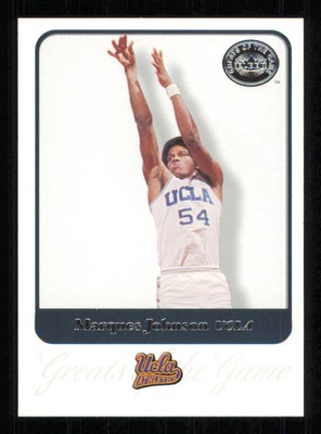 2001 Greats of the Game #54 Marques Johnson HOFB Basketball UCLA NM-MT