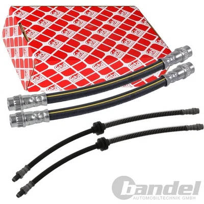 4x Febi Flexible de Frein Avant + Arrière Convient pour Renault Scénic II Megane - Photo 1/3