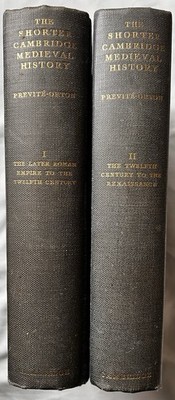 The Shorter Cambridge Medieval History in 2 Volumes by C. W. Previté-Orton 1952