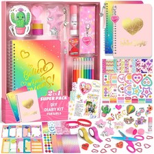 Best Axirata 2-Pack DIY Journal Kit for Girls, Set Tween  Teen Girl 6-8-14 Year