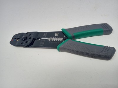 Commercial Electric Wire Stripper Crimper Cutter Multi-Tool Screw Shear Green