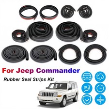 For Jeep Commander Door Rubber Seal Strip Weather Draft Wind Noise Reduce Kit G