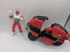 VTG 1998 Power Rangers Lost Galaxy Red Ranger Action Figure With Capsular Cycle!