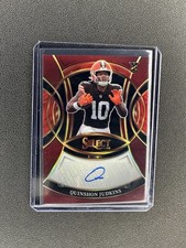 2025 Panini Select Quinshon Judkins #RSI-QJS Maroon Prizm Auto RC /75 Browns