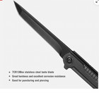 EDC Pocket Knife - 7CR13Mov Steel Tanto Blade Slim Survival Knife with... — photo 6