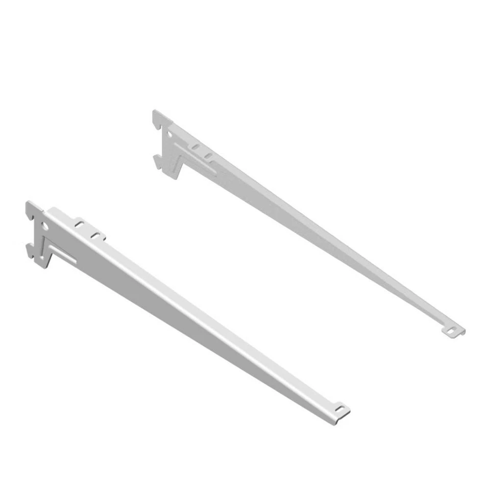 10300-00033= Winkelträger Li+Re T 280 mm weiß RA 50 Element System Winkelkonsole