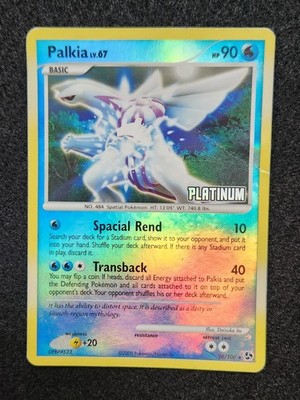 how rare is palkia pokemon card Pokémon TCG Palkia Lv.67 Card 26/106 Platinum