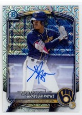 2025 Bowman Chrome Prospect HTA Choice Refractor /150 Braylon Payne Auto 8al