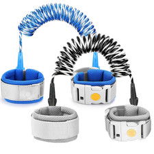 anti Lost Wrist Link with Induction Lock, 2 Packs Upgraded Toddler Leash, Reflec