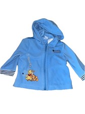 Vintage Winnie The Pooh Blue Zip Up Hooded Jacket Size 3/6 Months Y2K