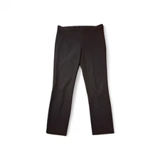 The Row M USA Designer Black Pants Side Zip Stretchy Old Money Quiet Luxury