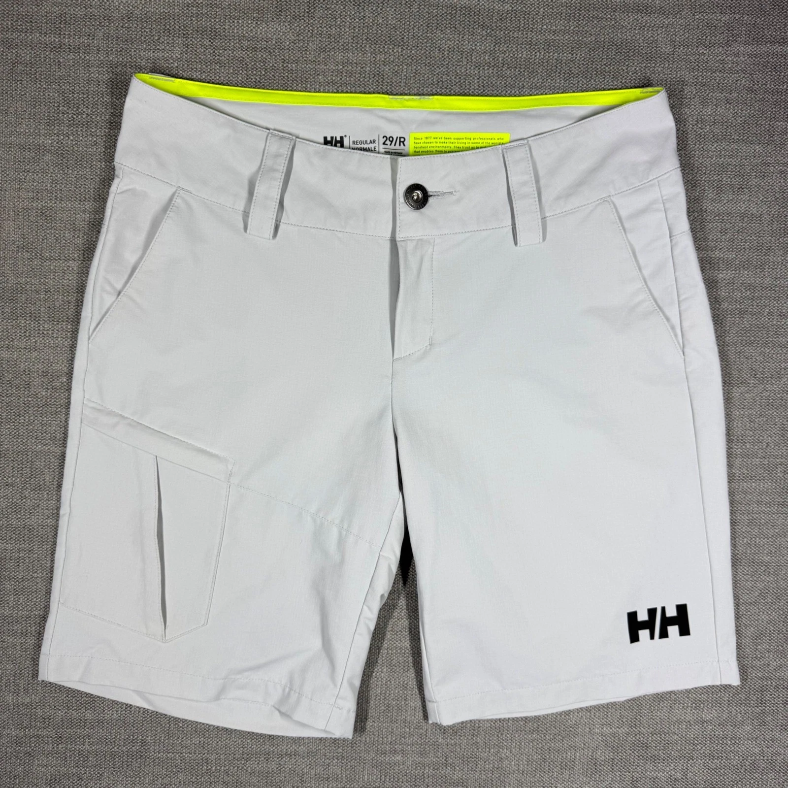 Helly Hansen Womens Quick-Dry Cargo Shorts Grey 29/R Hiking Sailing Performance