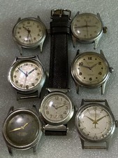 Lotto orologi Bulova-Perfex-Woodsman-Selca-Monarca-Reggente-Tugaris 7 ct.