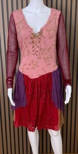 Spirit Halloween Hocus Pocus Sarah Sanderson Costume Dress Pink Purple Large