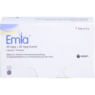 EMLA 25 mg/g + 25 mg/g Creme + 2 Tegaderm Pfl. 5 g PZN13231250