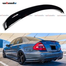 Sport Heckspoiler Lippe Schwarz Glanz passend f&uuml;r Mercedes E W211 Limo 2003-2008
