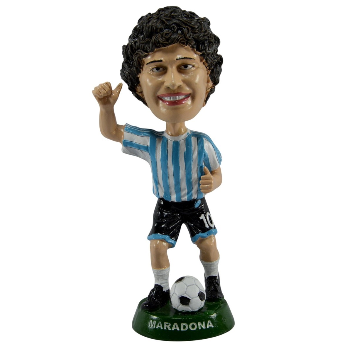 Diego Maradona Bobble Head Figure Collectible Doll New