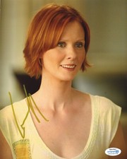 Cynthia Nixon Sex in the City Autographed Signed 8x10 Photo ACOA