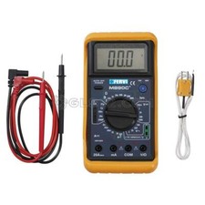 MULTIMETRO TESTER DIGITALE PROFESSIONALE AC DC SONDA TEMPERATURA FERVI T050