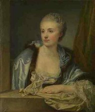 French Portrait Of A Lady (Madame De Gleon) A4 Print