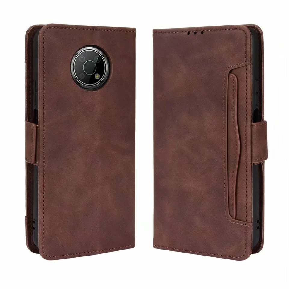 For Nokia G300 Premium Retro Leather Wallet Flip Stand Case + Screen Protector - Image 4 of 4
