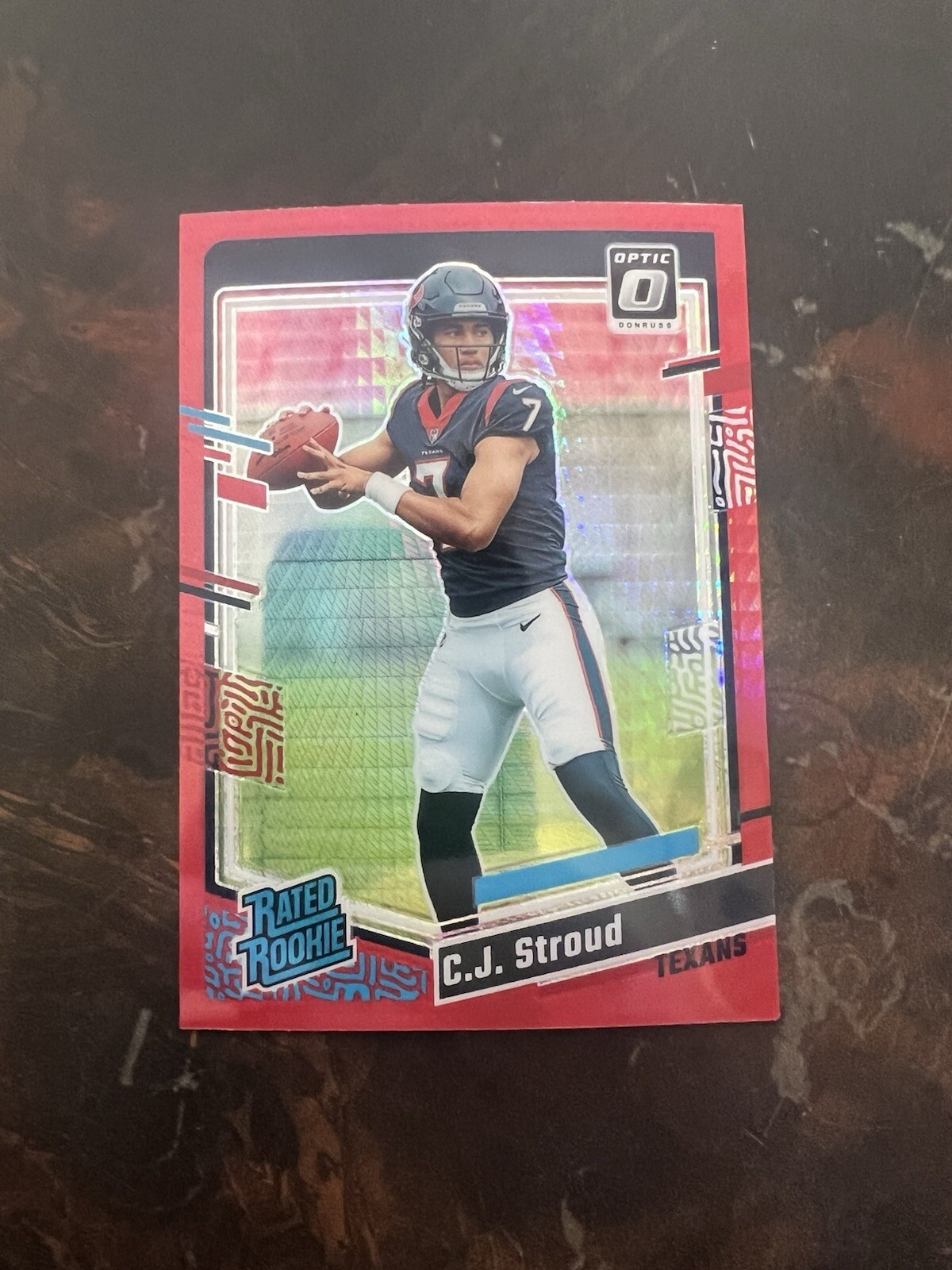 2023 Donruss Optic Rated Rookie Red Hyper CJ Stroud Texans #244 RC
