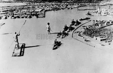 WW2 Picture Photo Model of Pearl Harbor used to make a Japanese Attack 0027