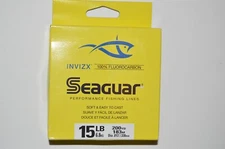 seaguar invizx 100% fluorocarbon 15lb 200yds clear fishing line