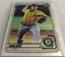 2020 Bowman Chrome Baseball Prospects Gus Varland Oakland Athletics 1st Bowman