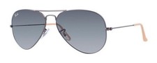 Ray-Ban RB3025 029/71 Gunmetal Aviator Metal Gray Gradient Unisex Sunglasses