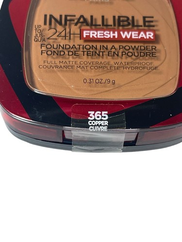 L'Oreal Paris Infallible 24 Hr Fresh Wear Foundation #365 Copper NEW NIB Sealed - Picture 2 of 5