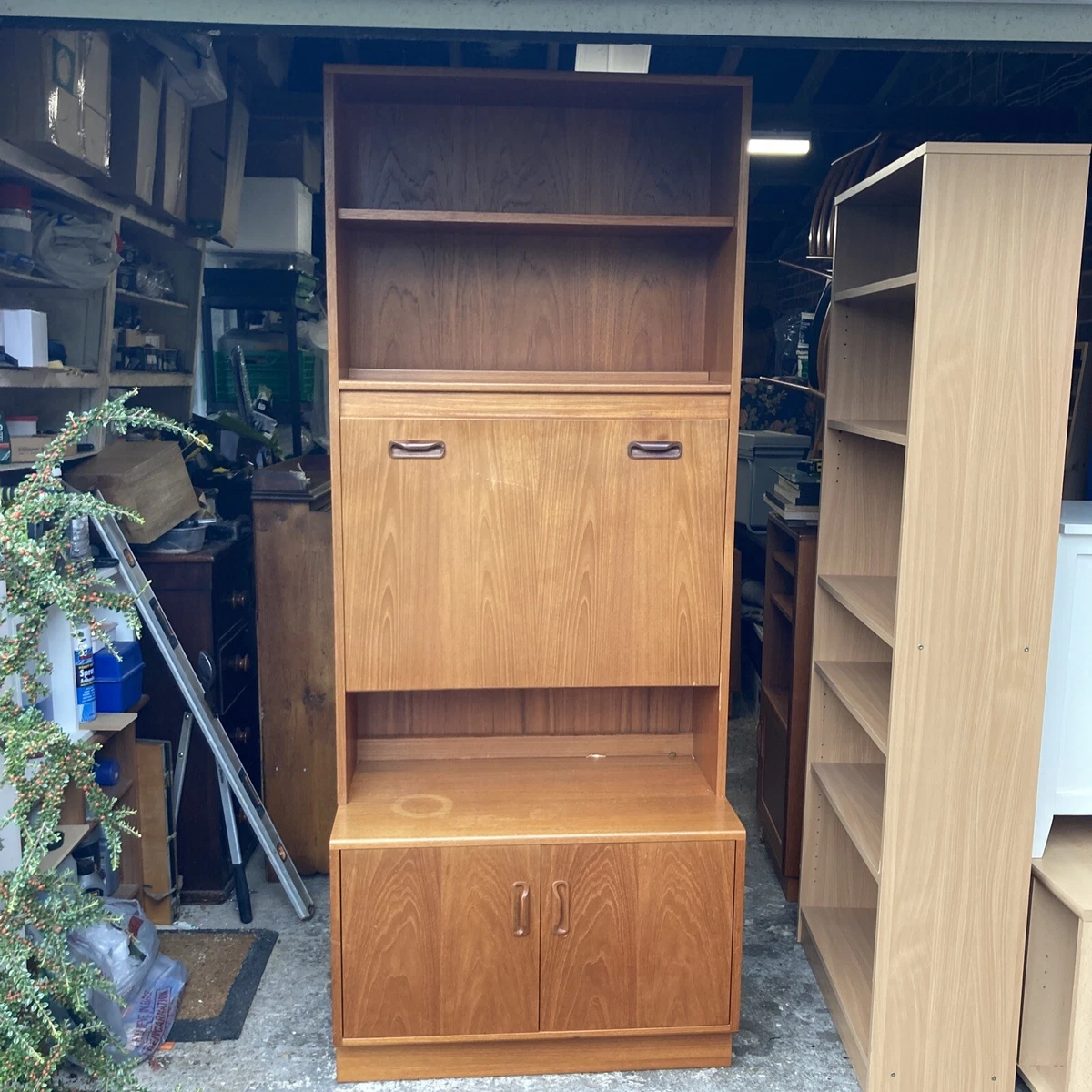 G Plan Sierra Tall Teak Drinks Cabinet Mid Century Base Unit