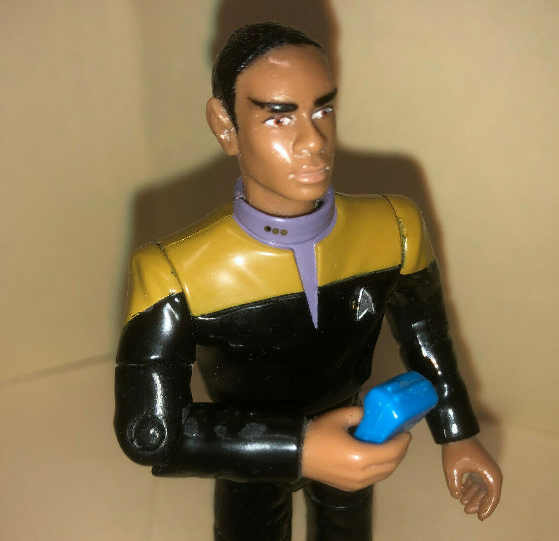 Star Trek Voyager Tuvok figure black vulcan alien janeway crew Tim