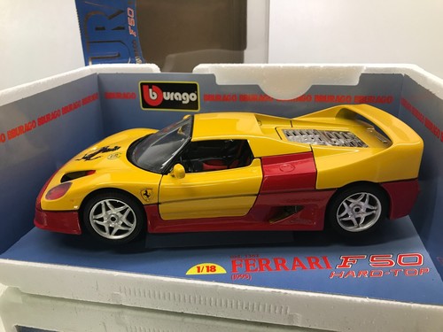 BBURAGO 3362 FERRARI F50 HARDTOP - 50 YEAR -very rare 1:18 - HIGH QUALITY IN BOX - Bild 11 von 13