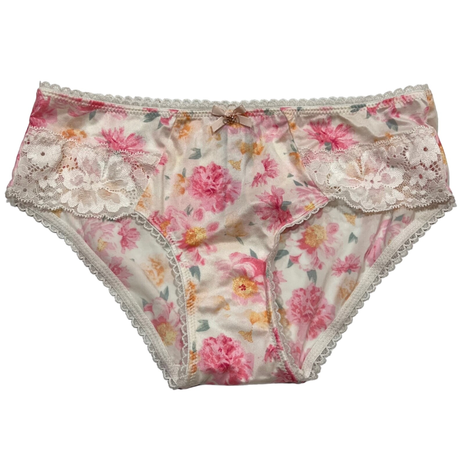 NWT VICTORIA'S SECRET Body By Hipster Pantie Sz XS Pink Silky Lace