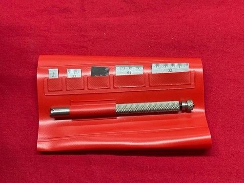 Starrett S423Z Small Steel Rule with Holder, 1/4" to 1" Length IN STOCK
