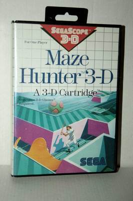 Maze Hunter 3-D Sur Sega Master System (1988) - Complet PAL - Très Bon État