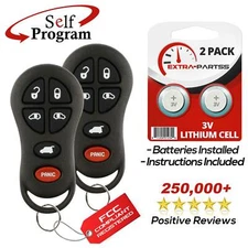 2 For 2001 2002 2003 Dodge Grand Caravan Keyless Entry Remote Key Fob
