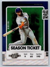 2021 Panini Contenders #62 Javier Baez Optic Green Wave