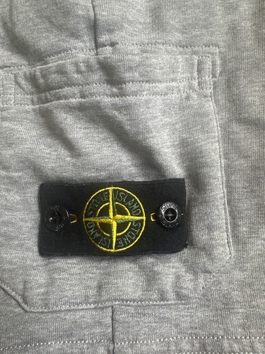 (Kids) Stone Island Authentic Logo Patch Cotton Shorts Gray SZ 5 - Picture 5 of 6