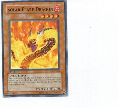 yugioh solar flare dragon deck Yu-Gi-Oh! - Legendary Collection 3: Yugi's World Mega Pack may be 1st or Unlimited Edition 1996 Yu-Gi-Oh Solar Flare Dragon
