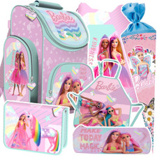 Barbie  Schulranzen Set Schultasche Federtasche Schultüte Malschürze 6 Teile