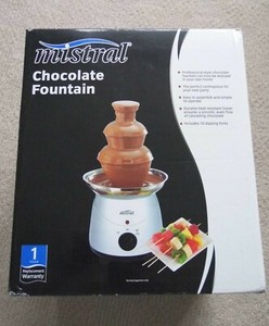 Mistral Chocolate Fountain Incls Original Accessories Instructions Box Packing Ebay