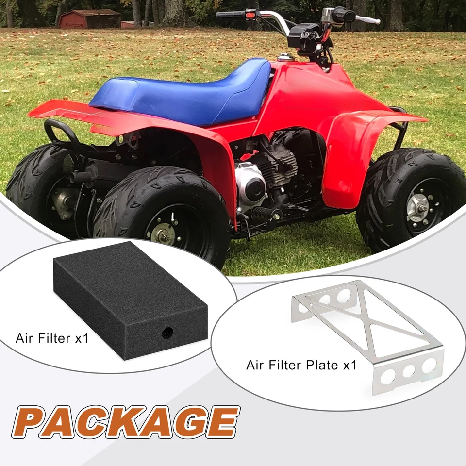 Elemento filtro aire filtro y placa de montaje para Honda CT70 1991-1994 TRX70 1986-87 Foto 4 de 4